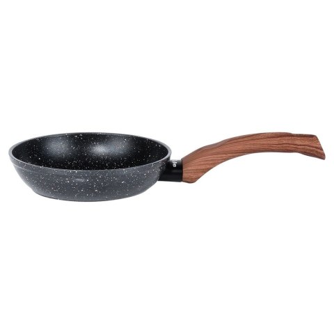 Patelnia granitowa nieprzywierająca indukcja NON-STICK BLACK&WOOD 16 cm VILDE 199058