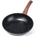 Patelnia granitowa nieprzywierająca indukcja NON-STICK BLACK&WOOD 20 cm VILDE 199059