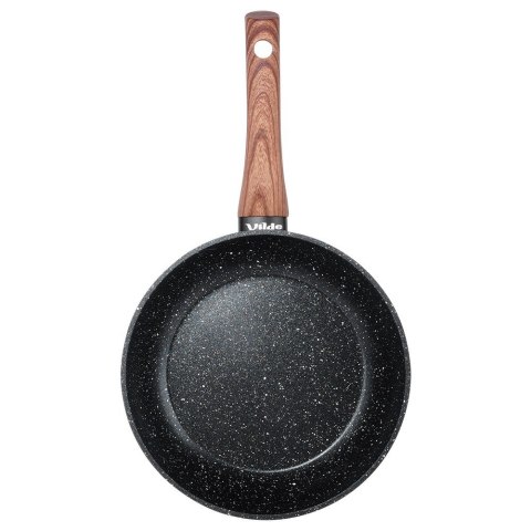 Patelnia granitowa nieprzywierająca indukcja NON-STICK BLACK&WOOD 20 cm VILDE 199059