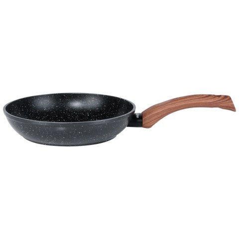 Patelnia granitowa nieprzywierająca indukcja NON-STICK BLACK&WOOD 20 cm VILDE 199059