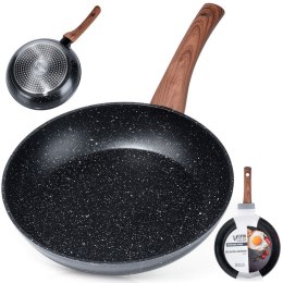 Patelnia granitowa nieprzywierająca indukcja NON-STICK BLACK&WOOD 24 cm VILDE 199060
