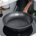 Patelnia granitowa nieprzywierająca indukcja NON-STICK BLACK&WOOD 24 cm VILDE 199060
