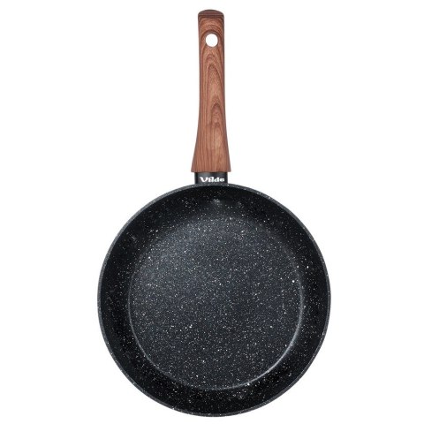 Patelnia granitowa nieprzywierająca indukcja NON-STICK BLACK&WOOD 24 cm VILDE 199060