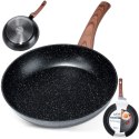 Patelnia granitowa nieprzywierająca indukcja NON-STICK BLACK&WOOD 26 cm VILDE 199061