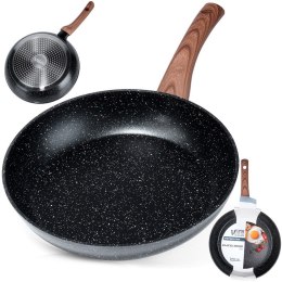 Patelnia granitowa nieprzywierająca indukcja NON-STICK BLACK&WOOD 26 cm VILDE 199061
