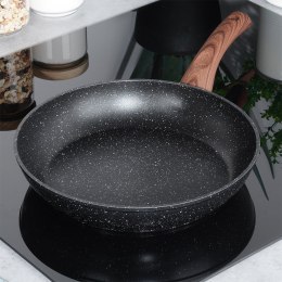 Patelnia granitowa nieprzywierająca indukcja NON-STICK BLACK&WOOD 26 cm VILDE 199061