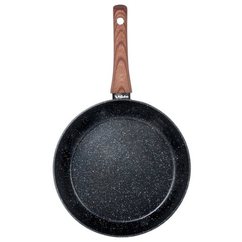 Patelnia granitowa nieprzywierająca indukcja NON-STICK BLACK&WOOD 26 cm VILDE 199061
