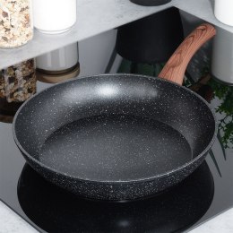 Patelnia granitowa nieprzywierająca indukcja NON-STICK BLACK&WOOD 28 cm VILDE 199062