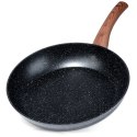 Patelnia granitowa nieprzywierająca indukcja NON-STICK BLACK&WOOD 28 cm VILDE 199062