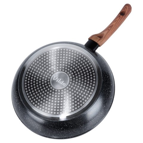 Patelnia granitowa nieprzywierająca indukcja NON-STICK BLACK&WOOD 28 cm VILDE 199062