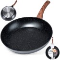 Patelnia granitowa nieprzywierająca indukcja NON-STICK BLACK&WOOD duża 30 cm VILDE 199063