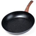 Patelnia granitowa nieprzywierająca indukcja NON-STICK BLACK&WOOD duża 30 cm VILDE 199063