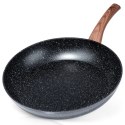 Patelnia granitowa nieprzywierająca indukcja NON-STICK BLACK&WOOD duża 32 cm VILDE 199064