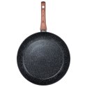 Patelnia granitowa nieprzywierająca indukcja NON-STICK BLACK&WOOD duża 32 cm VILDE 199064