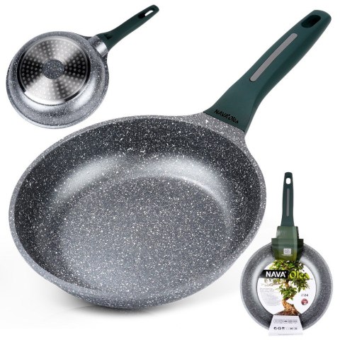 Patelnia granitowa nieprzywierająca indukcja NON-STICK OLEA 24 cm NAVA 10-302-202
