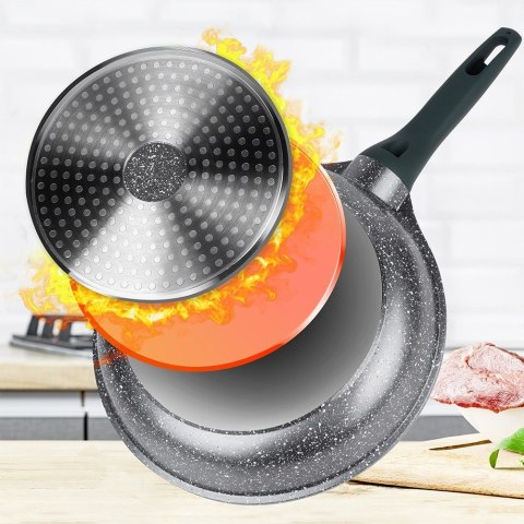 Patelnia granitowa nieprzywierająca indukcja NON-STICK OLEA 28 cm NAVA 10-302-204