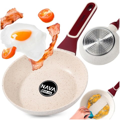 Patelnia granitowa nieprzywierająca indukcja NON-STICK TERRESTRIAL 20 cm NAVA 10-144-300