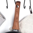 Patelnia granitowa nieprzywierająca indukcja NON-STICK z pokrywką BLACK&WOOD 28 cm 3.5L VILDE 199065
