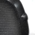 Patelnia grillowa do grillowania GRILL granitowa kwadratowa BLACK&WOOD 28x28 cm VILDE 199056
