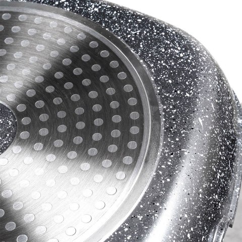 Patelnia grillowa do grillowania GRILL granitowa kwadratowa OLEA 28 cm NAVA 10-302-210