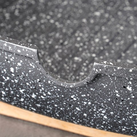 Patelnia grillowa do grillowania GRILL granitowa kwadratowa OLEA 28 cm NAVA 10-302-210