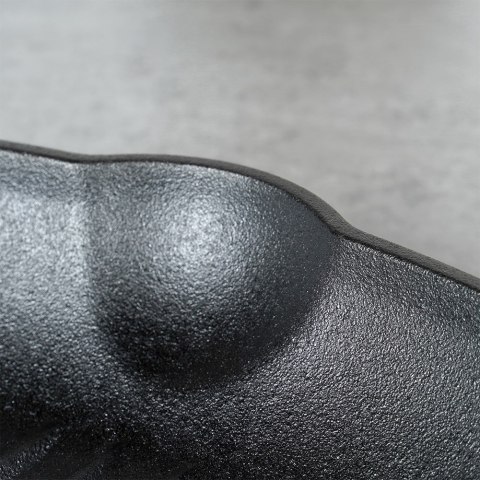 Patelnia grillowa do grillowania GRILL żeliwna kwadratowa z silikonową nakładką CAST LINE 28x28 cm VILDE 199045