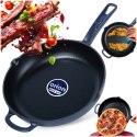 Patelnia żeliwna emaliowana indukcja na indukcję ciężka LITINA 24 cm ORION 113217
