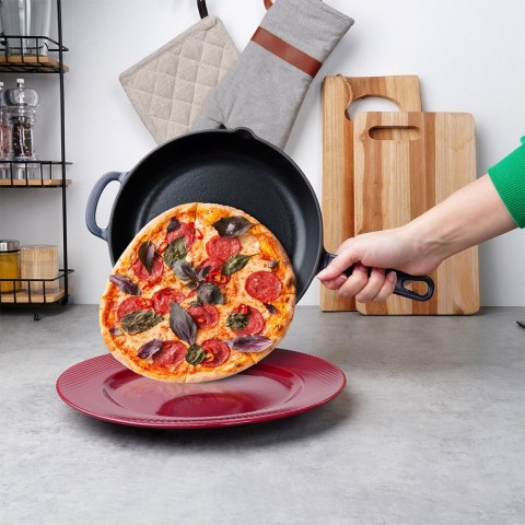 Patelnia żeliwna emaliowana indukcja na indukcję ciężka LITINA 24 cm ORION 113217