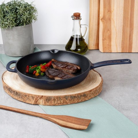 Patelnia żeliwna emaliowana indukcja na indukcję ciężka LITINA 24 cm ORION 113217