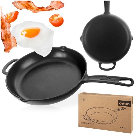 Patelnia żeliwna emaliowana indukcja na indukcję ciężka LITINA 26 cm ORION 113218