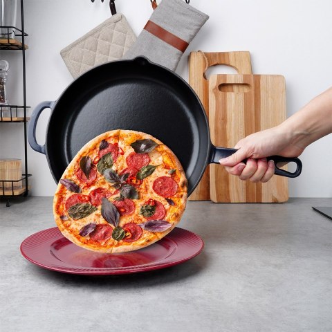 Patelnia żeliwna emaliowana indukcja na indukcję ciężka LITINA 28 cm ORION 113219