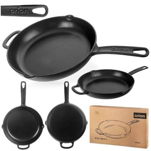 Patelnia żeliwna emaliowana indukcja na indukcję ciężka LITINA 28 cm ORION 113219