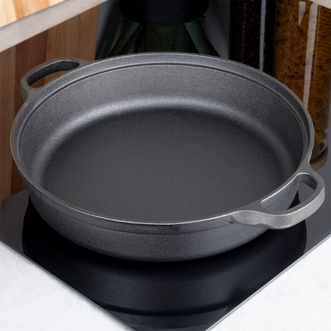 Patelnia żeliwna głęboka indukcja ciężka CAST LINE 30 cm 3.5L VILDE 199070