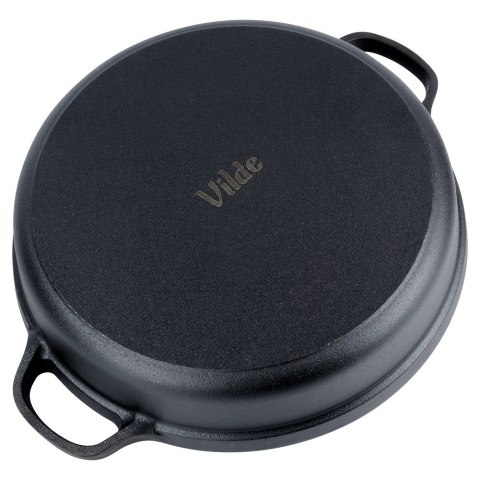 Patelnia żeliwna głęboka indukcja ciężka CAST LINE 30 cm 3.5L VILDE 199070