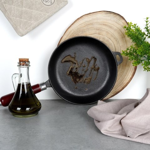 Patelnia żeliwna indukcja na indukcję ciężka CAST LINE 22 cm VILDE 199039