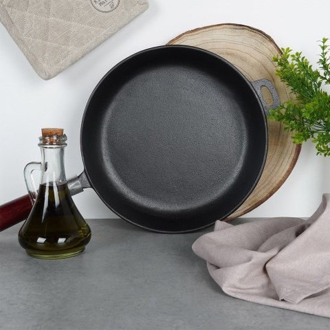 Patelnia żeliwna indukcja na indukcję ciężka CAST LINE 26 cm VILDE 199041