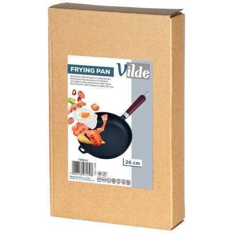 Patelnia żeliwna indukcja na indukcję ciężka CAST LINE 26 cm VILDE 199041