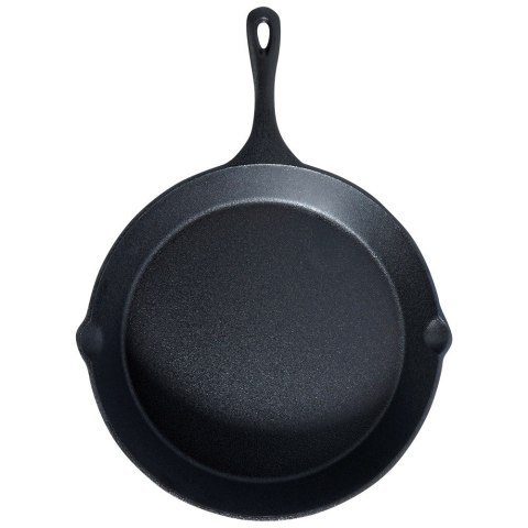 Patelnia żeliwna z silikonową nakładką na indukcję ciężka CAST LINE duża 30cm VILDE 199037