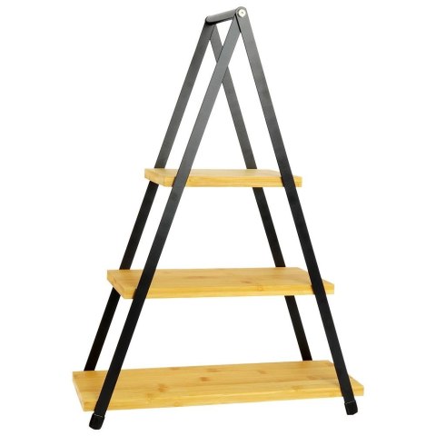 Patera na ciasto owoce babeczki bambusowa 3 piętrowa 38x16.5x53cm EXCELLENT HOUSEWARE 139201