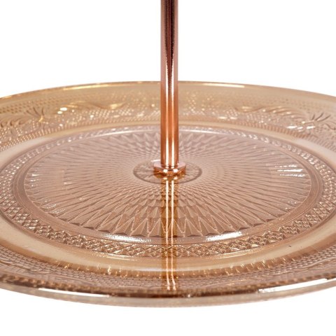 Patera na ciasto owoce babeczki szklana 2 piętrowa 24cm EXCELLENT HOUSEWARE 139107