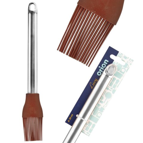 Pędzelek kuchenny silikonowy pędzel brązowy LUXY 26cm ORION 142744