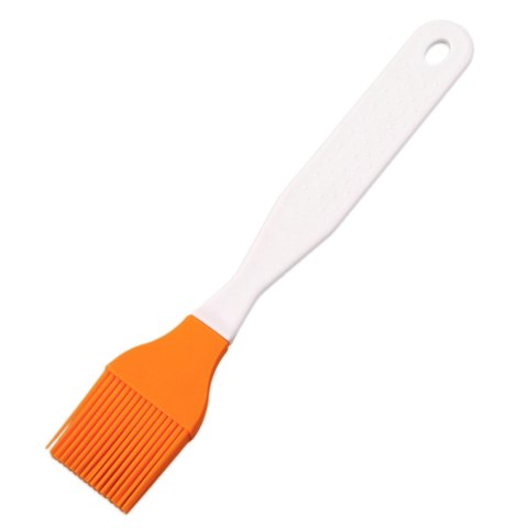 Pędzelek kuchenny silikonowy pomarańczowy pędzel SILLINIE 22cm ORION 142741