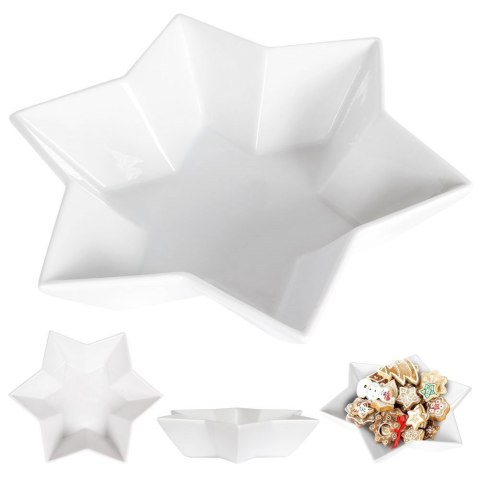 Talerz głęboki porcelanowy gwiazda 25cm VILDE 128202