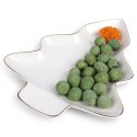Talerz porcelanowy do serwowania przekąsek choinka 20x16.5cm VILDE 139095