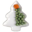 Talerz porcelanowy do serwowania przekąsek choinka 20x16.5cm VILDE 139095