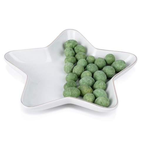 Talerz porcelanowy do serwowania przekąsek gwiazda 18cm VILDE 139094