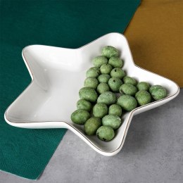 Talerz porcelanowy do serwowania przekąsek gwiazda 18cm VILDE 139094