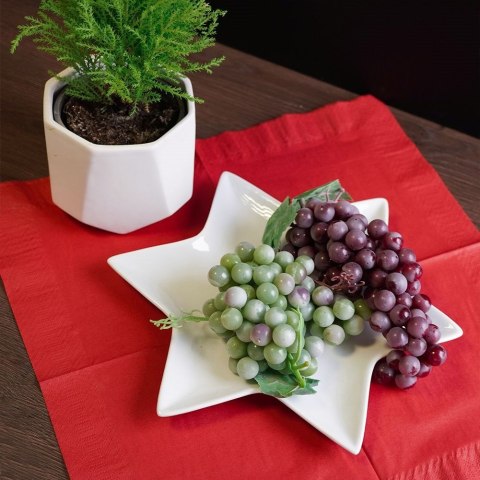 Talerz porcelanowy do serwowania przekąsek gwiazda 27cm VILDE 128288