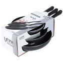 Zestaw patelni granitowy BLACK LINE 3 szt. 20 / 24 / 28 cm VILDE 199057