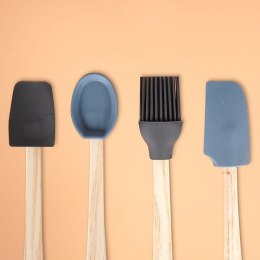 Zestaw przyborów kuchennych komplet przybory kuchenne silikonowe 4ELE VILDE 259003